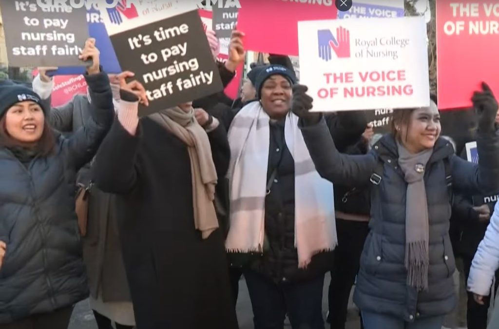 Las enfermeras británicas reanudan la huelga 
