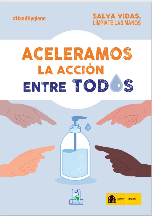 Cartel higiene de manos | Ministerio de Sanidad