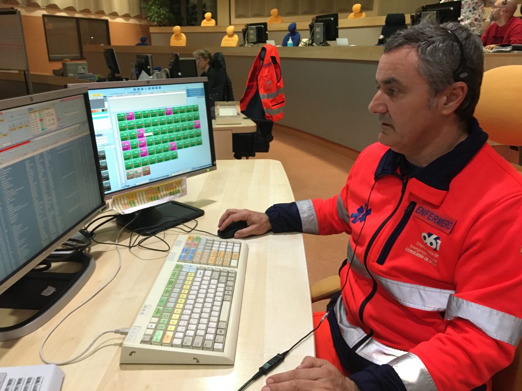 Roberto Ariza, enfermero de emergencias sanitarias del servicio provincial del 061