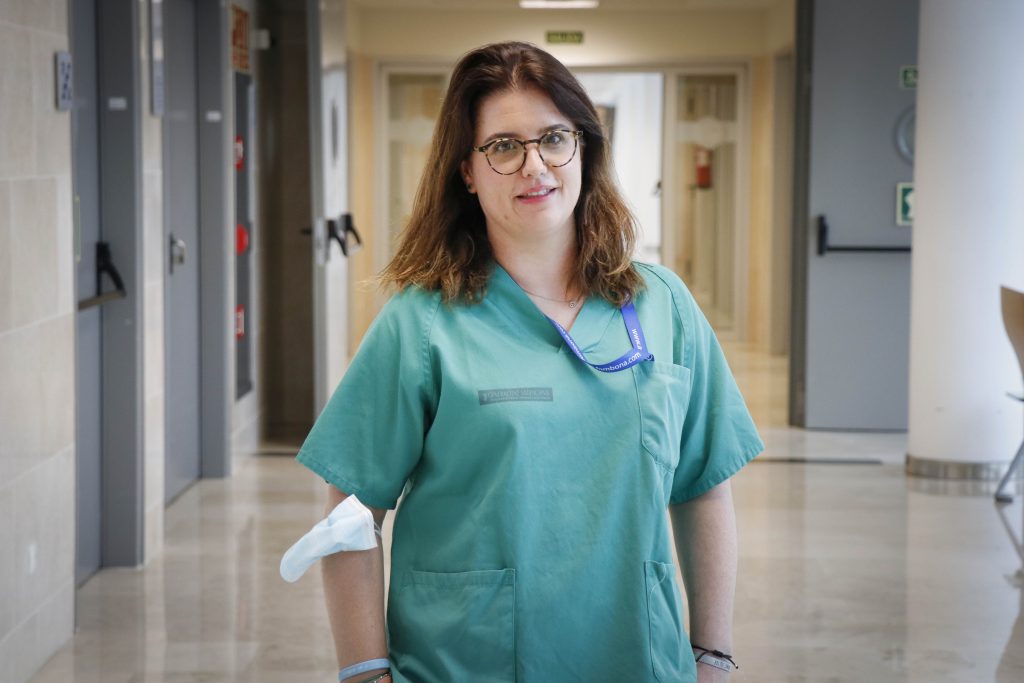 María Andreu, enfermera en el Servicio de Oftalmología y en la Unidad Pediátrica Oftalmológica de Albinismo 