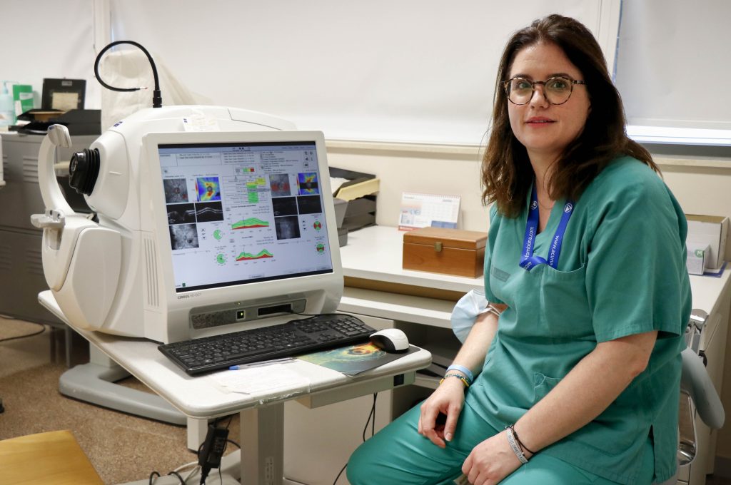 María Andreu, enfermera en el Servicio de Oftalmología y en la Unidad Pediátrica Oftalmológica de Albinismo 