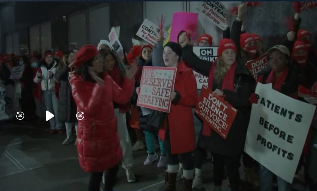 Imagen de la huelga de enfermeras en Nueva York | CNN
